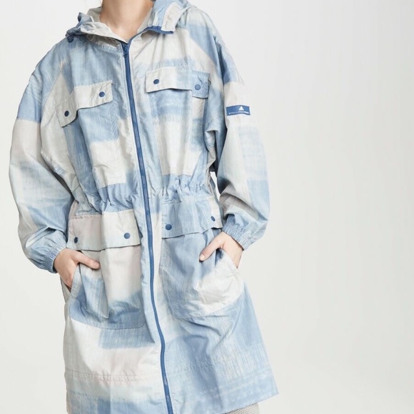 ADIDAS STELLA McCARTNEY PRINTED PARKA SIZE MEDIUM $250 NWT